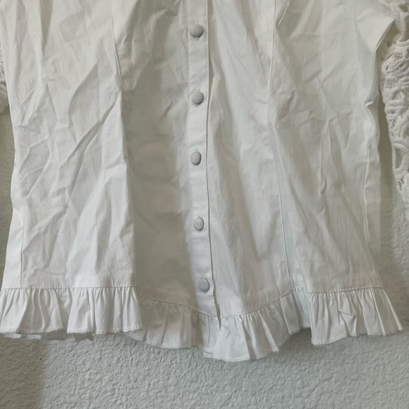 New The Odells blouse lace sleeves  XS - Picture 5 of 9